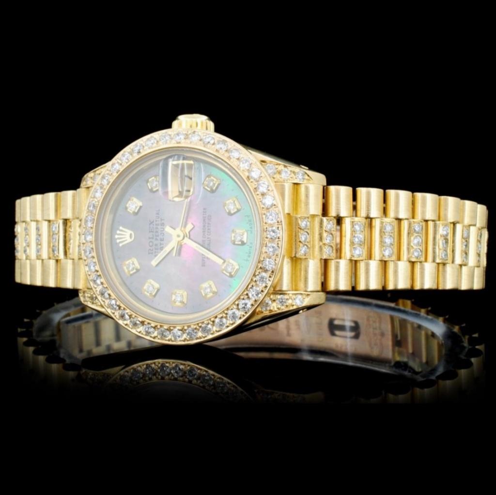 Rolex 18K 3.00ct Diamond Presidential Ladies Watch