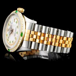 Rolex DateJust 18K/SS Diamond Wristwatch