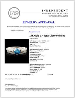 14K Gold 1.48ctw Diamond Ring