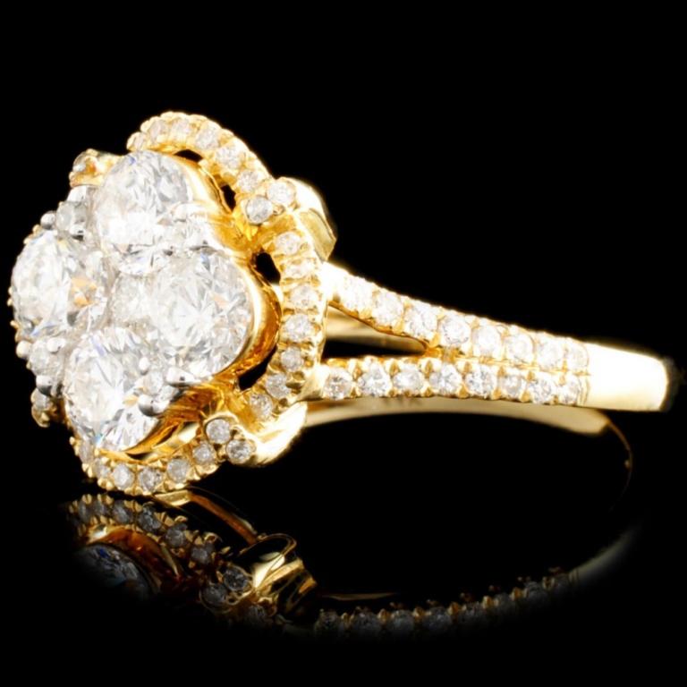 14K Gold 1.45ctw Diamond Ring