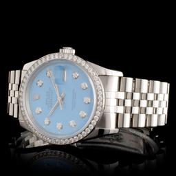 Rolex SS DateJust Diamond 36mm Watch