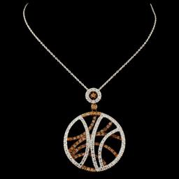 14K Gold 1.03ctw Diamond Pendant