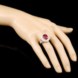 14K Gold 5.57ct Ruby & 1.49ctw Diamond Ring