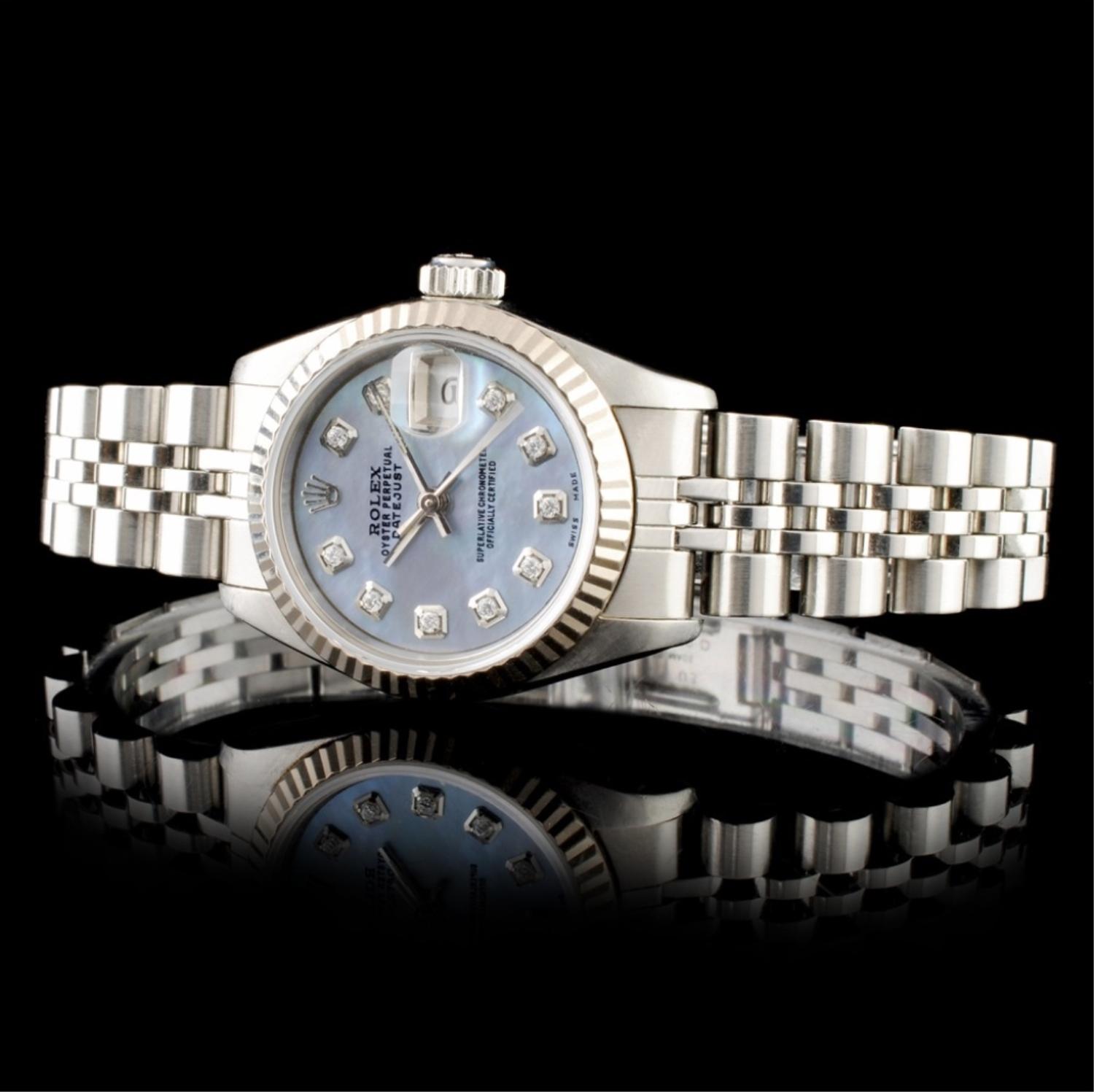 Rolex DateJust 18K & SS Ladies Wristwatch