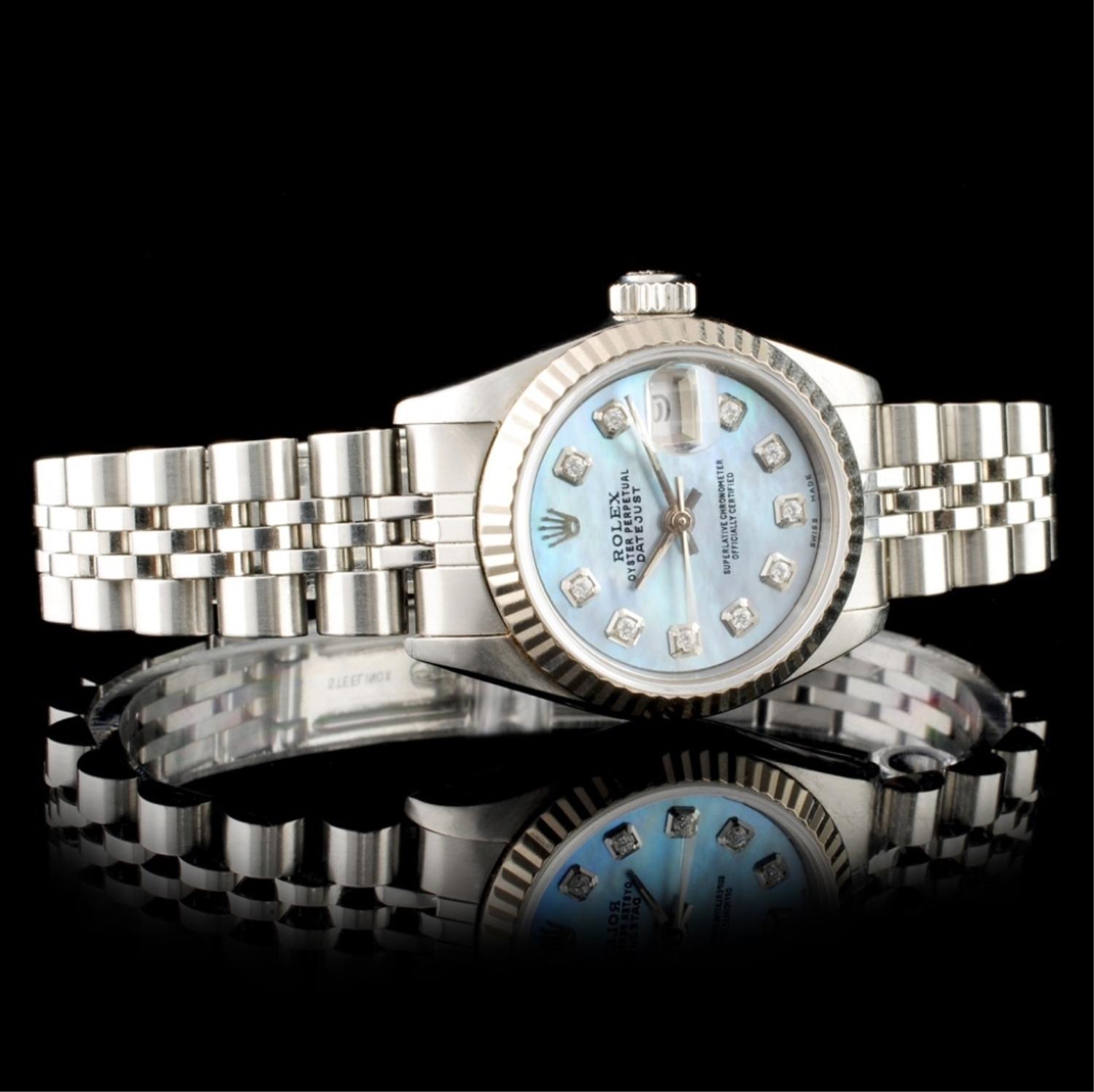 Rolex DateJust 18K & SS Ladies Wristwatch