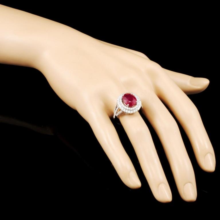 14K Gold 5.57ct Ruby & 1.49ctw Diamond Ring