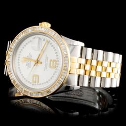 Rolex YG/SS DateJust Diamond 36MM Watch