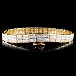 14K Gold 8.00ctw Diamond Bracelet