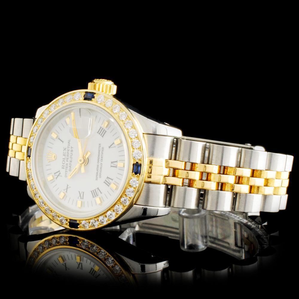 Rolex DateJust YG/SS Diamond Wristwatch