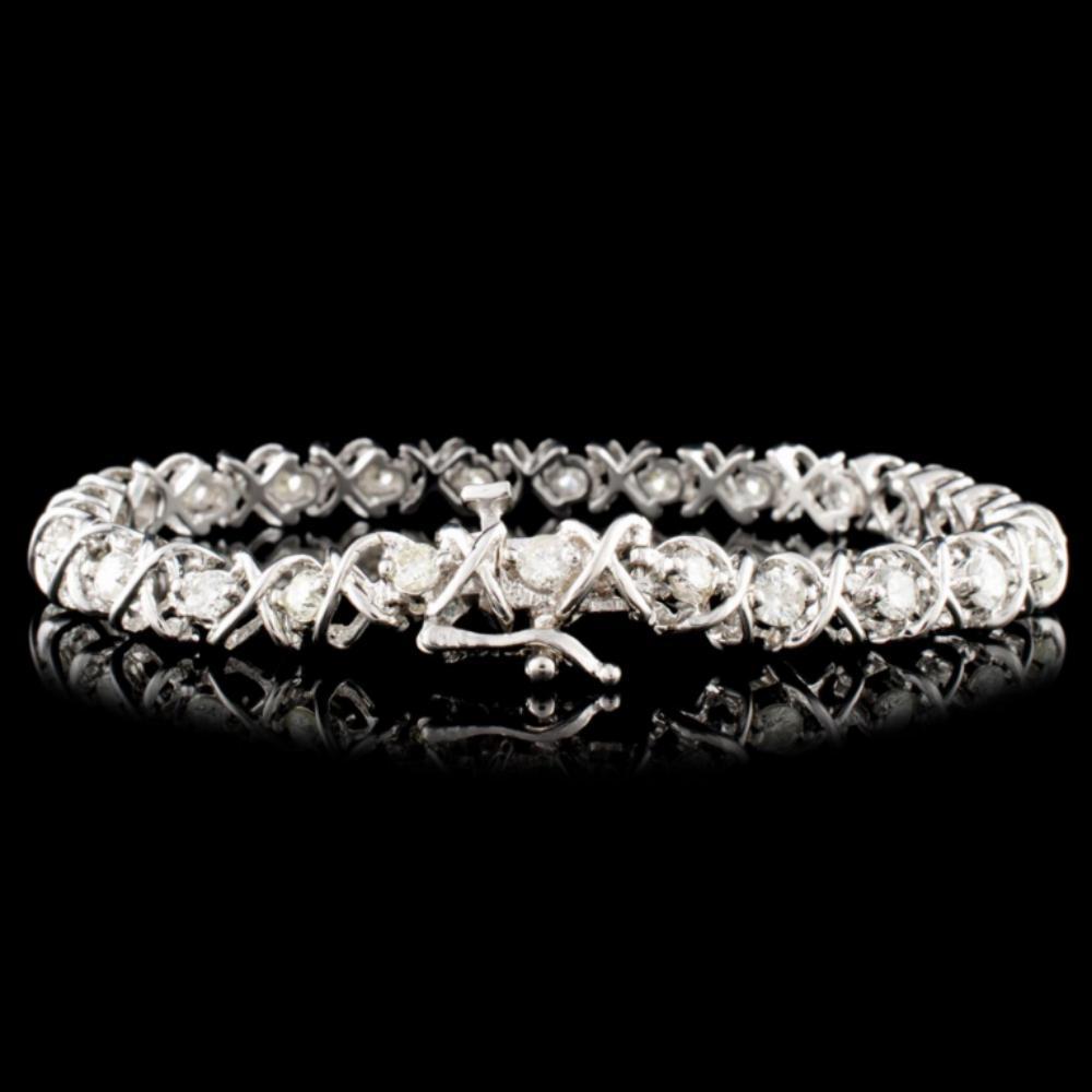 14K Gold 3.00ctw Diamond Bracelet