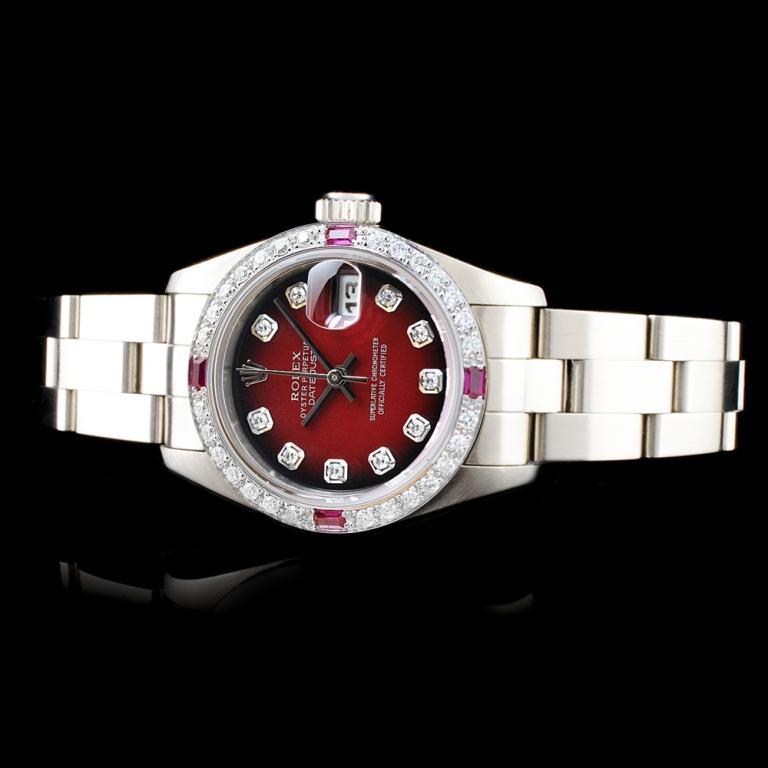 Rolex DateJust Diamond Ladies Watch