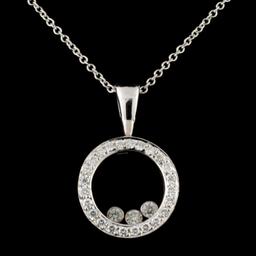 14K Gold 0.20ctw Diamond Pendant