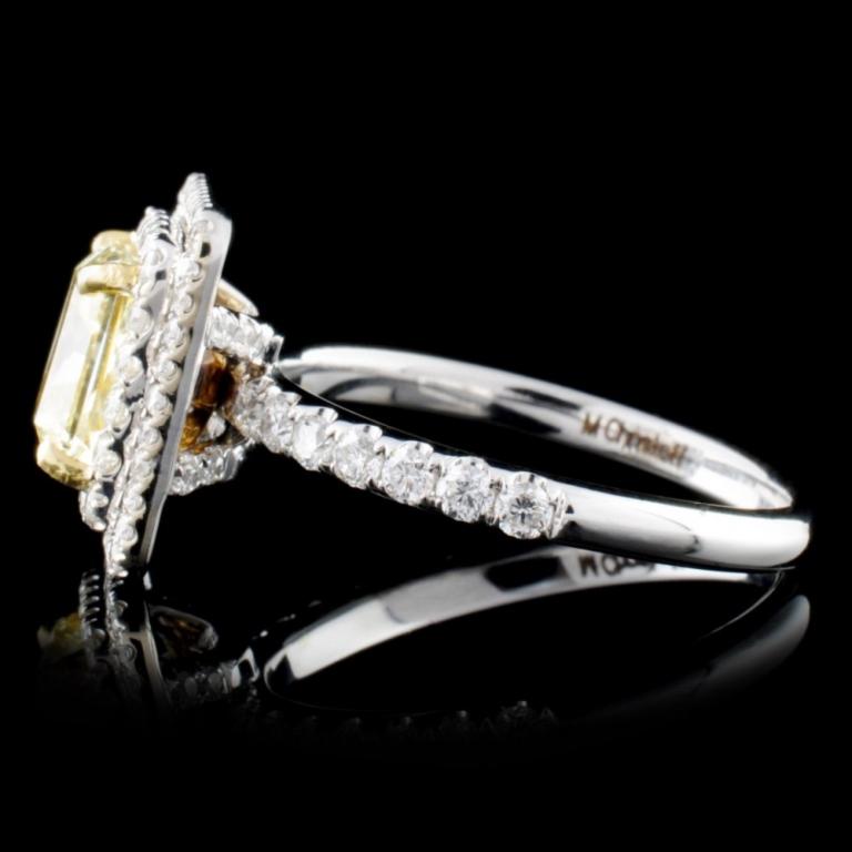 18K White Gold 2.57ctw Fancy Diamond Ring