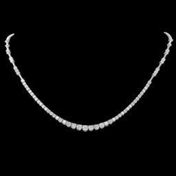 ^18k White Gold 6.00ct Diamond Necklace