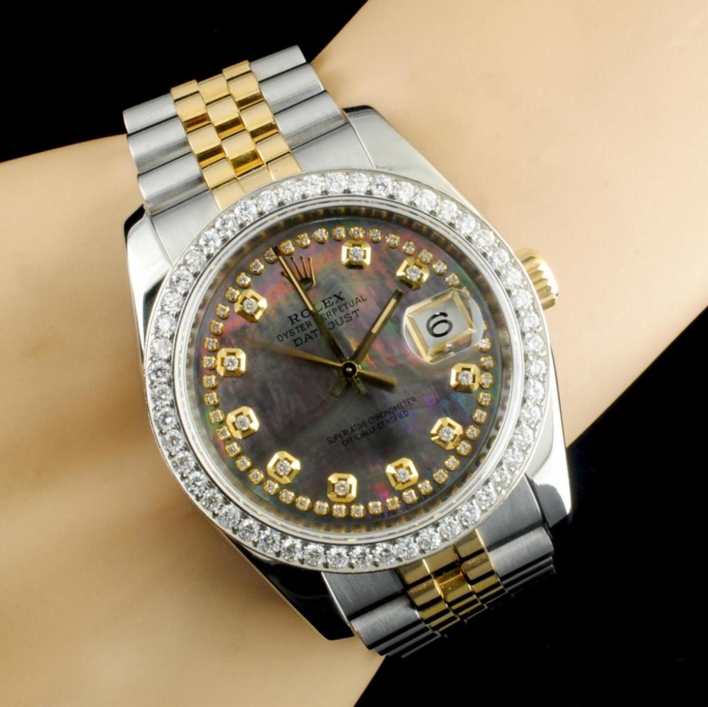 Rolex DateJust 116233 18K YG/SS Diamond 36MM Watch