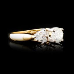 14K Gold 0.98ctw Diamond Ring