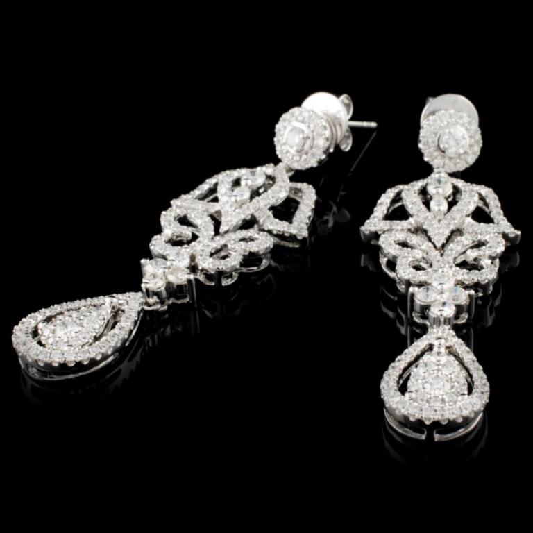 14K Gold 1.77ctw Diamond Earrings