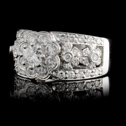 18K White Gold 1.26ctw Diamond Ring