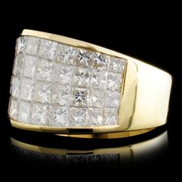 18K Yellow Gold 4.13ctw Diamond Ring