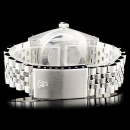 Rolex SS 31mm DateJust Diamond Wristwatch