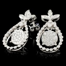 14K Gold 1.66ctw Diamond Earrings