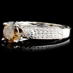 18K Gold 2.09ctw Fancy Color Diamond Ring