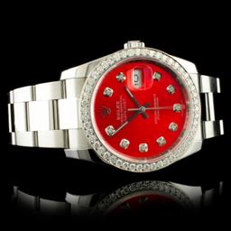 Rolex DateJust 116200 SS 1.35ct Diamond 36MM Watch