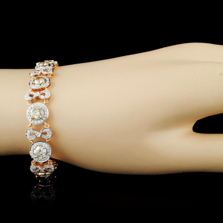 18K Gold 8.55ctw Diamond Bracelet