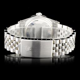 Rolex SS 36MM DateJust Diamond Wristwatch