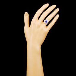 18K Gold 1.95ct Tanzanite & 0.87ctw Diamond Ring