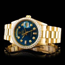 Rolex Day-Date 18K YG Diamond 36mm Wristwatch