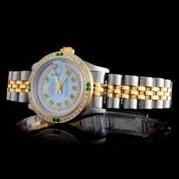 Rolex YG/SS DateJust 1.00ct Diamond Ladies watch