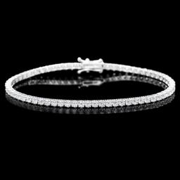 18k White Gold 5.00ct Diamond Bracelet