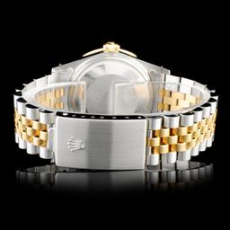 Rolex YG/SS DateJust Diamond 36MM Watch