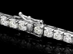 ^18k White Gold 9.50ct Diamond Tennis Bracelet