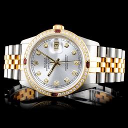 Rolex DateJust 18K/SS Diamond 36mm Watch