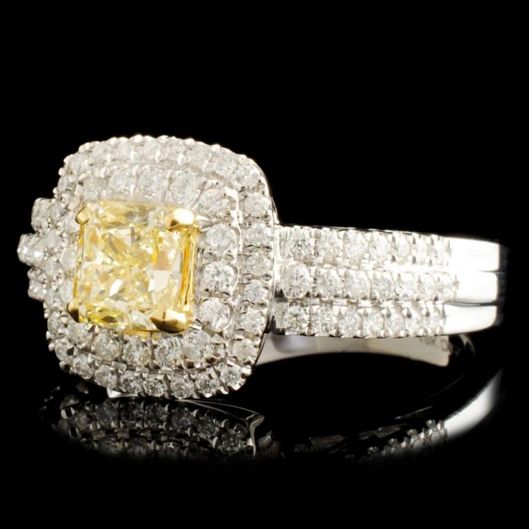 18K Gold 1.30ctw Fancy Diamond Ring