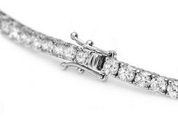 ^18k White Gold 8.00ct Diamond Bracelet