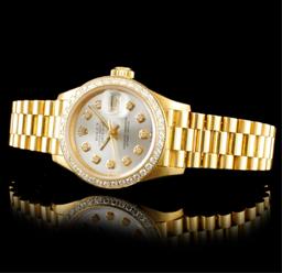 Rolex DateJust 18K YG Diamond 26MM Watch