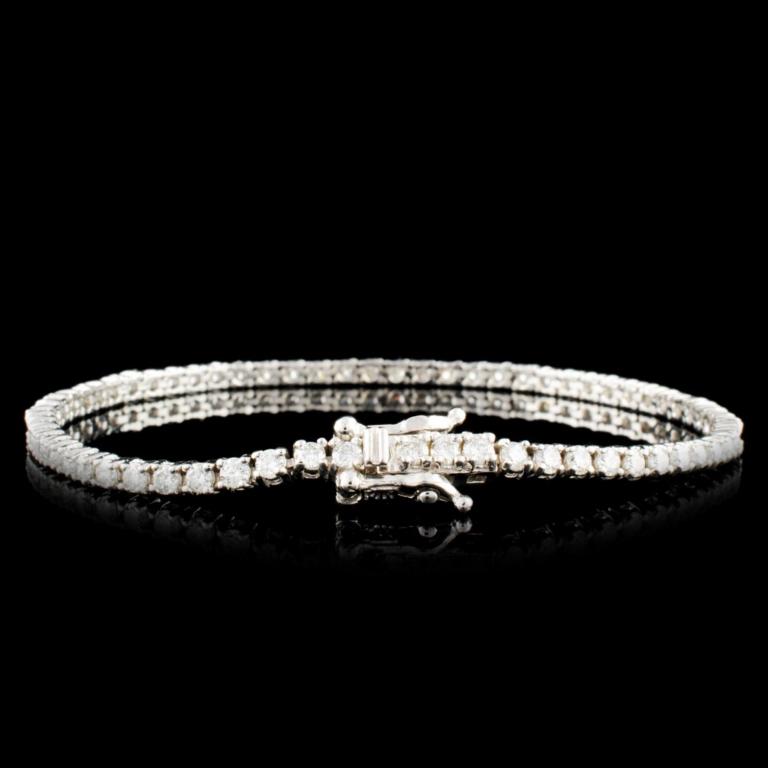 14K Gold 2.82ctw Diamond Bracelet