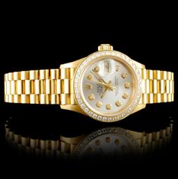 Rolex DateJust 18K YG Diamond 26MM Watch