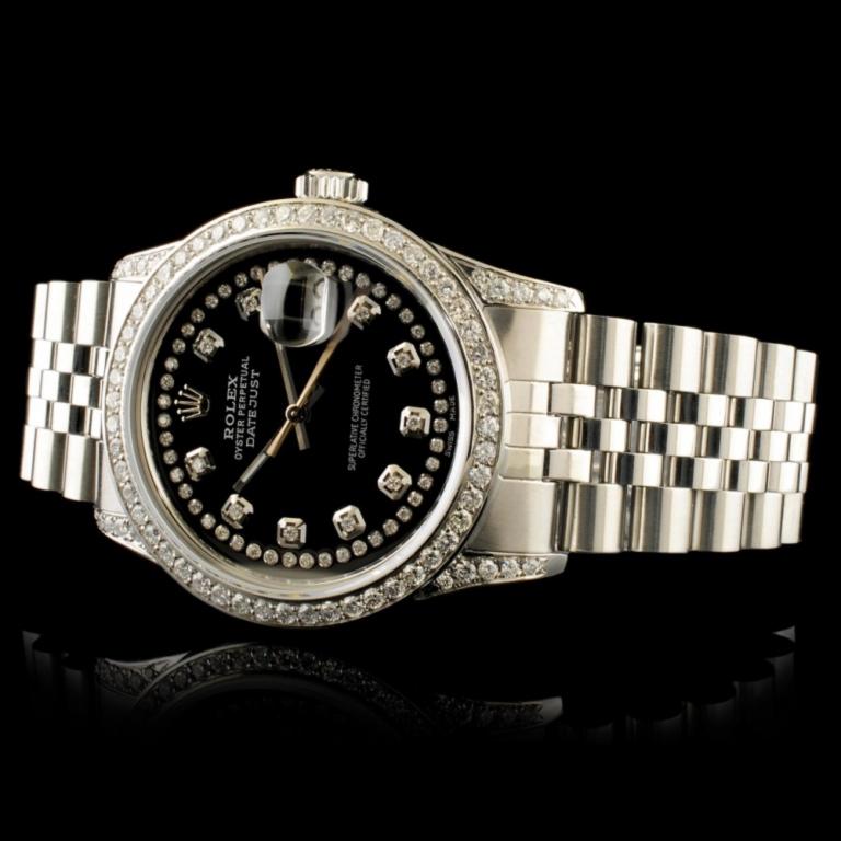 Rolex DateJust 1.50ctw Diamond 36MM Wristwatch