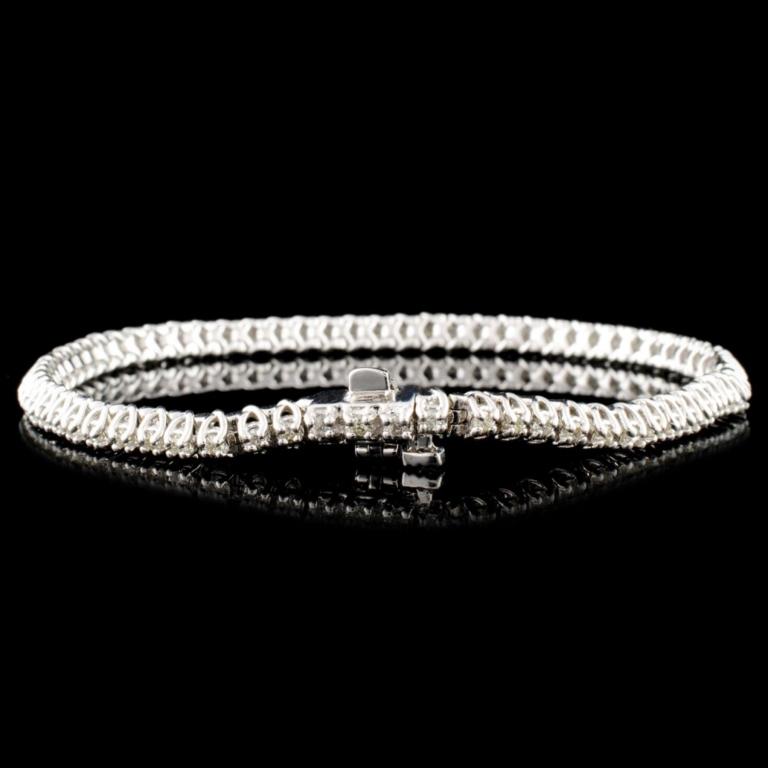 14K Gold 1.00ctw Diamond Bracelet