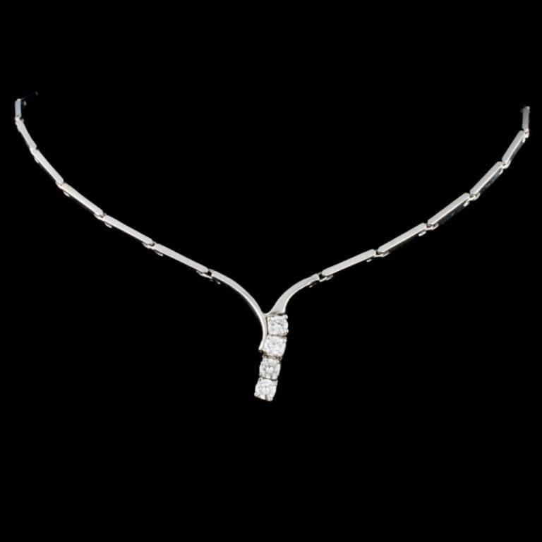 14K Gold 1.00ctw Diamond Necklace