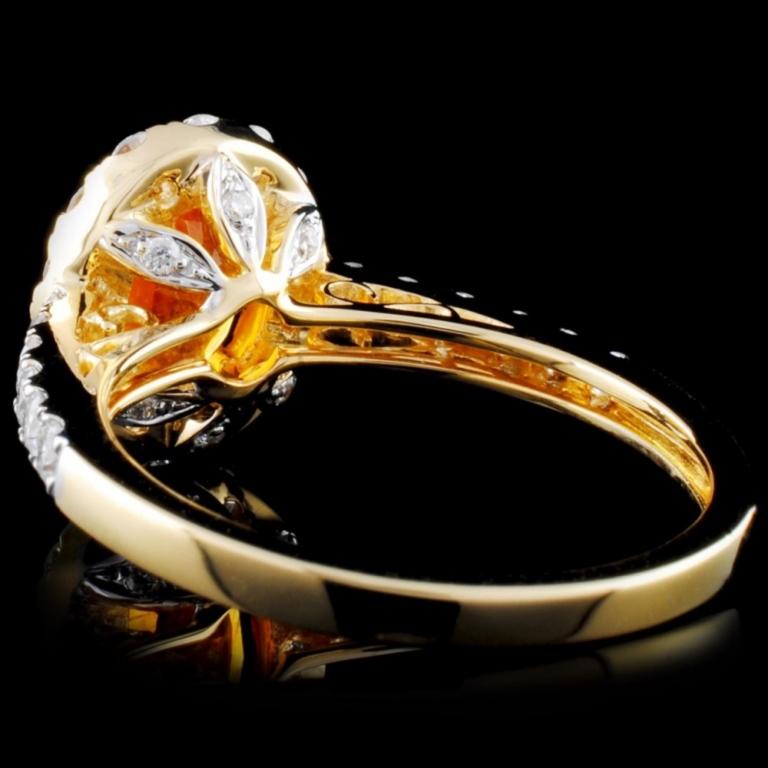 18K Gold 1.44ct Sapphire & 0.73ct Diamond Ring