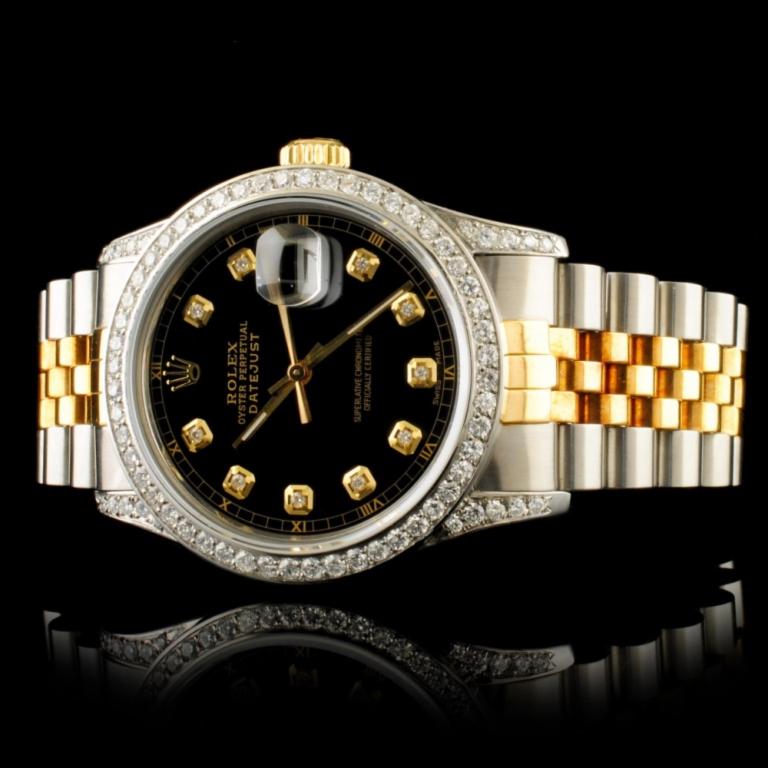 Rolex DateJust 1.50ctw Diamond 36MM Wristwatch