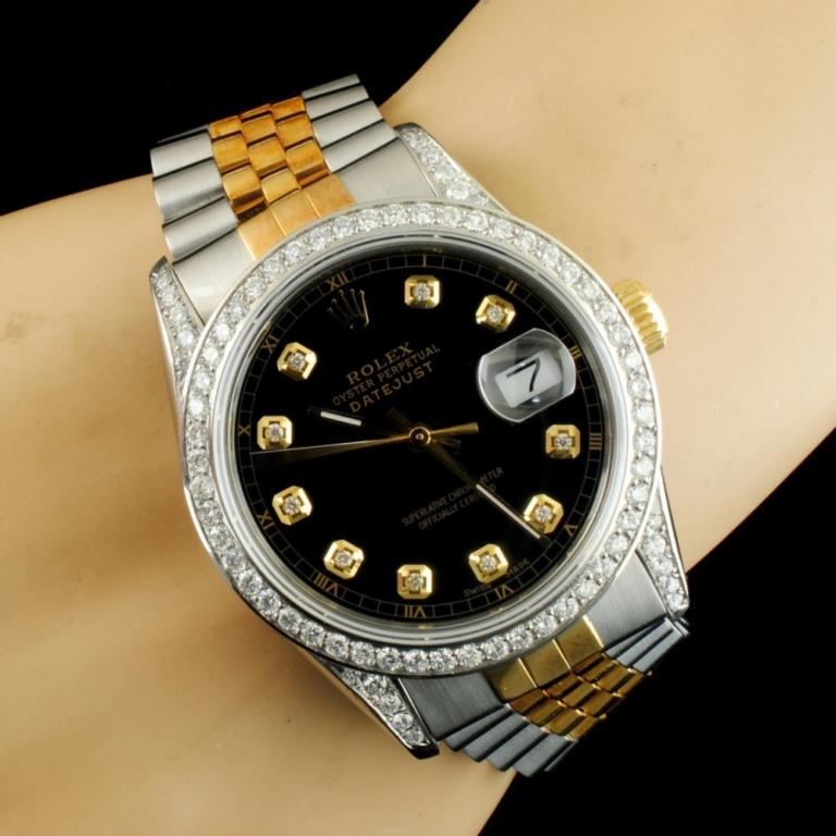 Rolex DateJust 1.50ctw Diamond 36MM Wristwatch