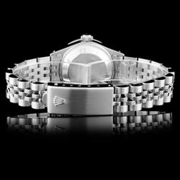 Rolex SS DateJust Ladies Diamond Wristwatch