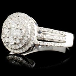 18K Gold 0.65ctw Diamond Ring