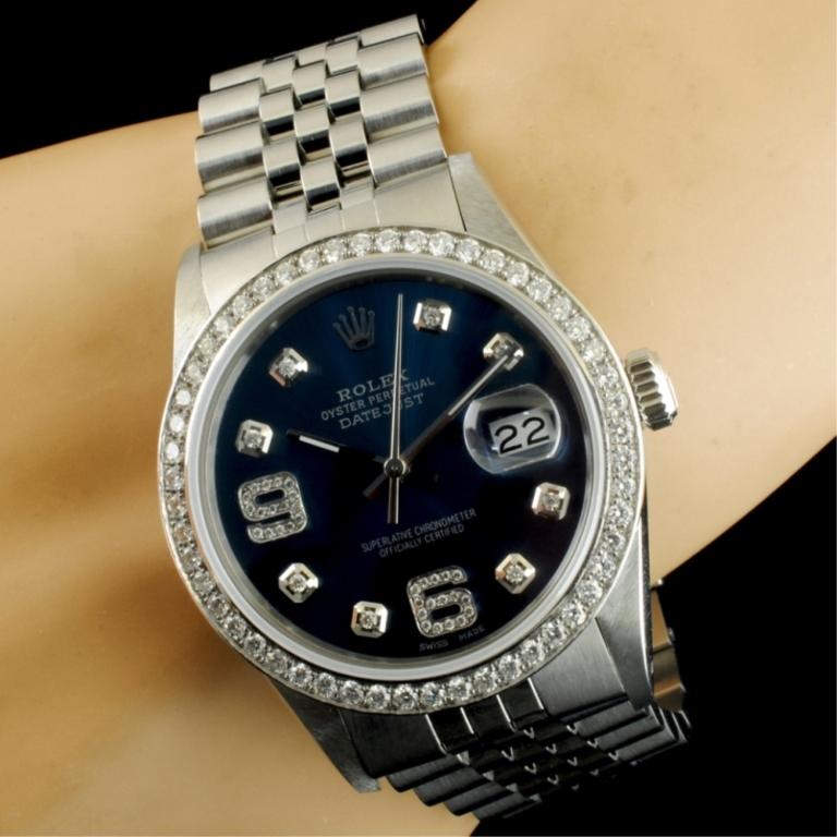 Rolex DateJust 1.35ctw Diamond 36MM Wristwatch